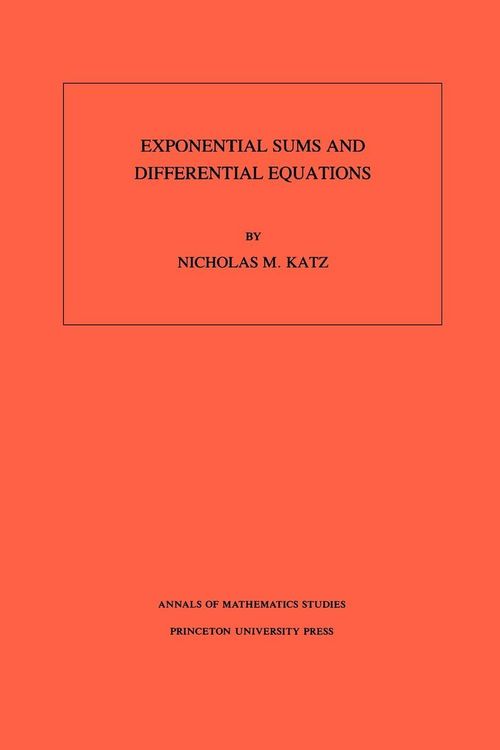 Produktbild: Exponential Sums and Differential Equations