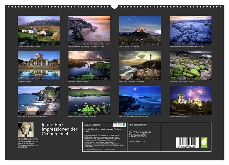 Produktbild: Irland Eire - Impressionen der Gr&uuml;nen Insel (hochwertiger Premium Wandkalender 2026 DIN A2 quer), Kunstdruck in Hochglanz