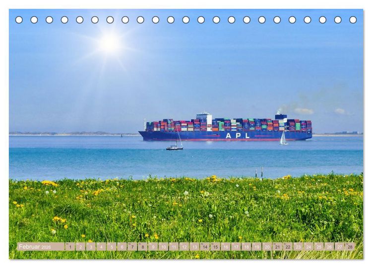 Produktbild: Zeeland - Wasser, Sand und Meer (Tischkalender 2026 DIN A5 quer), CALVENDO Monatskalender