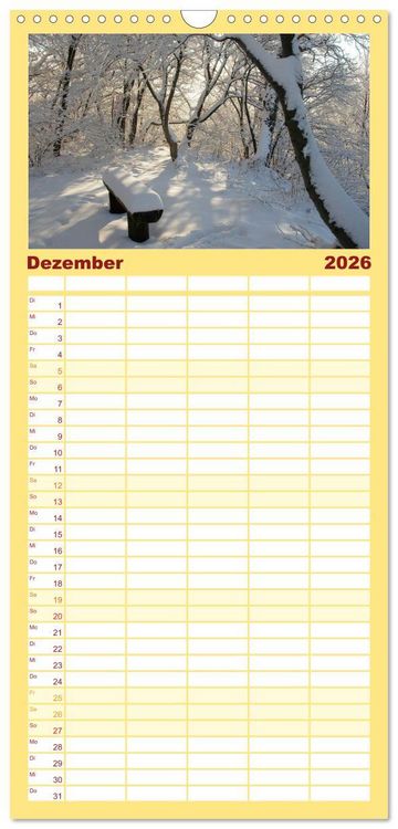 Produktbild: Familienplaner 2026 - LANDLEBEN mit 5 Spalten (Wandkalender, 21 x 45 cm) CALVENDO