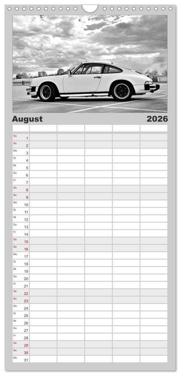 Produktbild: Familienplaner 2026 - Porsche 911 SC mit 5 Spalten (Wandkalender, 21 x 45 cm) CALVENDO