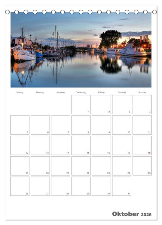 Produktbild: Timmendorfer Strand (Tischkalender 2026 DIN A5 hoch), CALVENDO Monatskalender