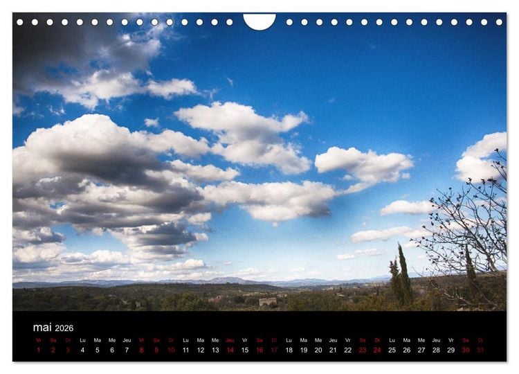 Produktbild: Horizons ard&eacute;chois (Calendrier mural 2026 DIN A4 vertical), CALVENDO calendrier mensuel