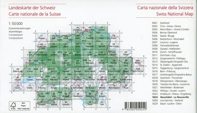 Produktbild: 5024 Neuch&acirc;tel - La Neuveville
