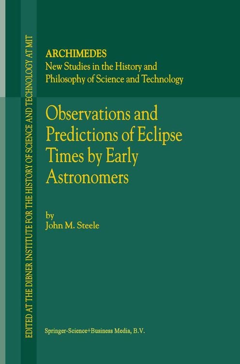 Produktbild: Observations and Predictions of Eclipse Times by Early Astronomers