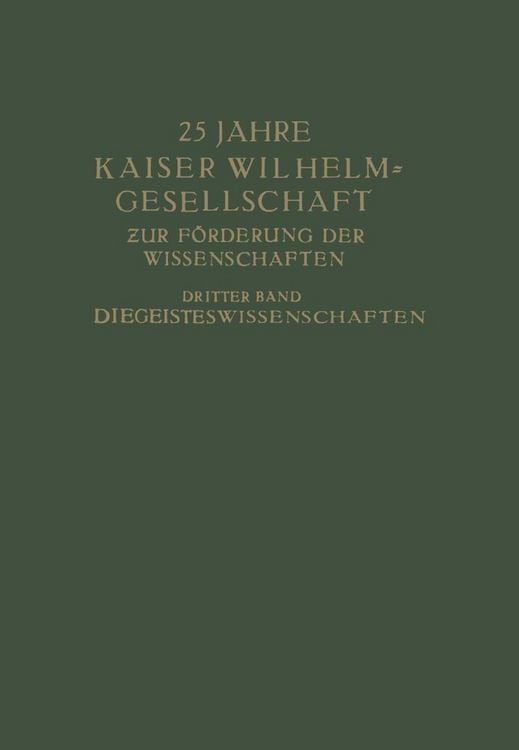 Produktbild: 25 Jahre Kaiser Wilhelm-Gesellschaft
