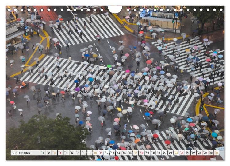 Produktbild: Japan - Tokio, Yokohama, Nagasaki (Wandkalender 2026 DIN A4 quer), CALVENDO Monatskalender