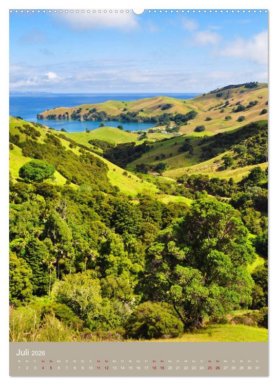 Produktbild: Erlebe mit mir die Nordinsel von Neuseeland (Wandkalender 2026 DIN A2 hoch), CALVENDO Monatskalender