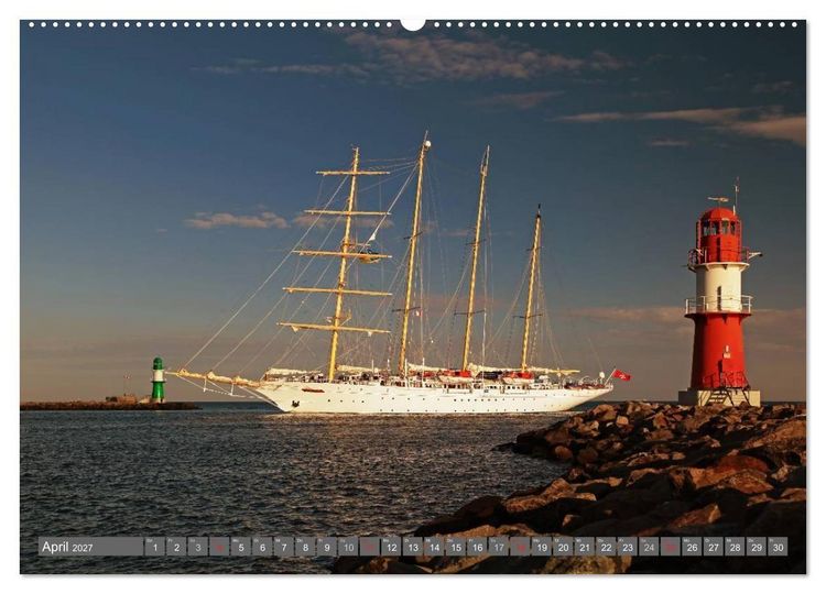 Produktbild: Kreuzfahrt Warnem&uuml;nde (Wandkalender 2027 DIN A2 quer), CALVENDO Monatskalender