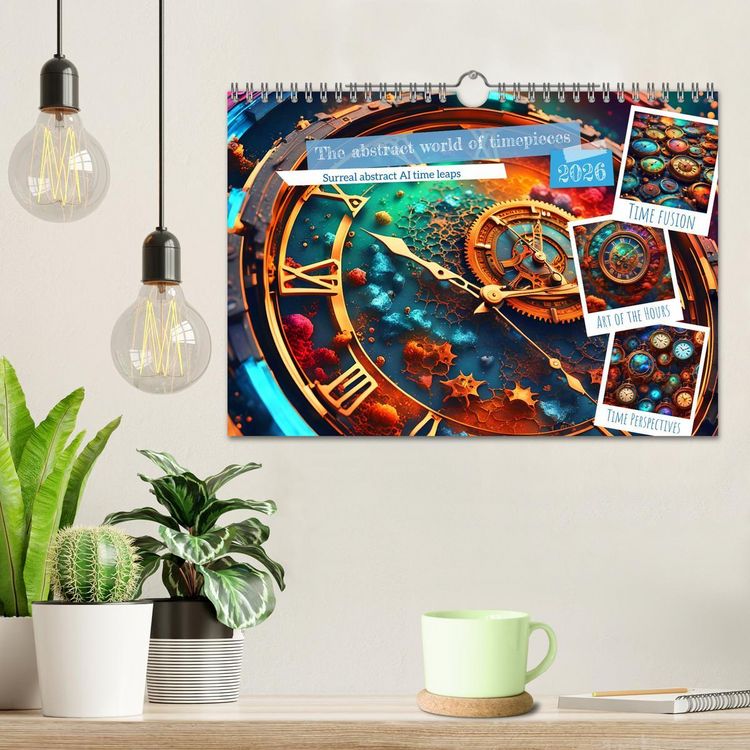 Produktbild: The abstract world of timepiece (Wall Calendar 2026 DIN A4 landscape), CALVENDO 12 Month Wall Calendar