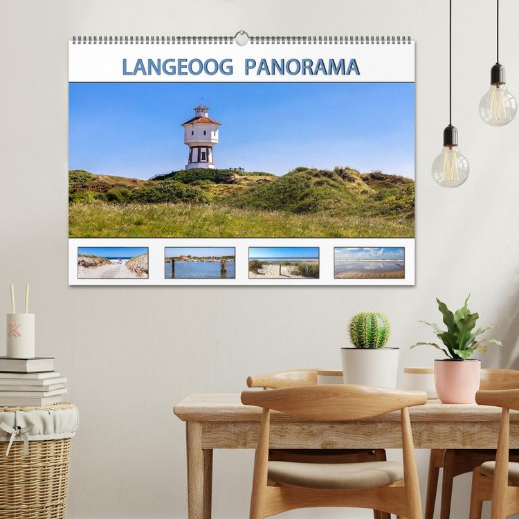 Produktbild: LANGEOOG PANORAMA (Wandkalender 2026 DIN A2 quer), CALVENDO Monatskalender