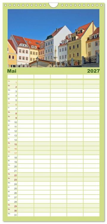 Produktbild: Familienplaner 2027 - G&ouml;rlitz - Die Perle Niederschlesiens mit 5 Spalten (Wandkalender, 21 x 45 cm) CALVENDO