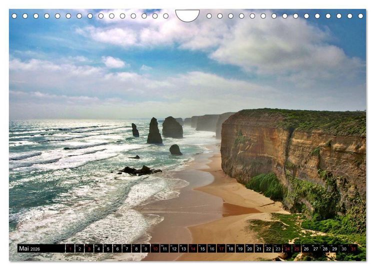 Produktbild: Australien - Die Great Ocean Road (Wandkalender 2026 DIN A4 quer), CALVENDO Monatskalender