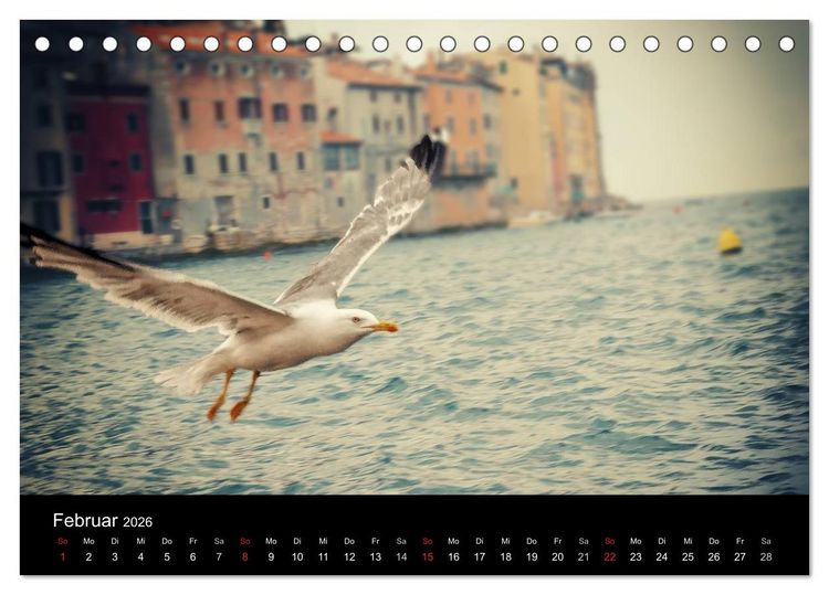 Produktbild: Rovinj Impressionen (Tischkalender 2026 DIN A5 quer), CALVENDO Monatskalender