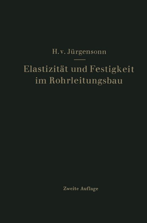 Produktbild: Elastizit&auml;t und Festigkeit im Rohrleitungsbau