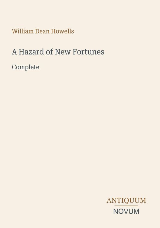 Produktbild: A Hazard of New Fortunes
