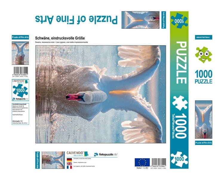 Produktbild: CALVENDO Puzzle Schw&auml;ne, eindrucksvolle Gr&ouml;&szlig;e 1000 Teile Lege-Gr&ouml;&szlig;e 480 x 640 cm Foto-Puzzle Bild von Peter Roder