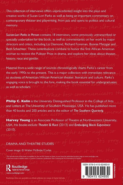 Produktbild: Suzan-Lori Parks in Person