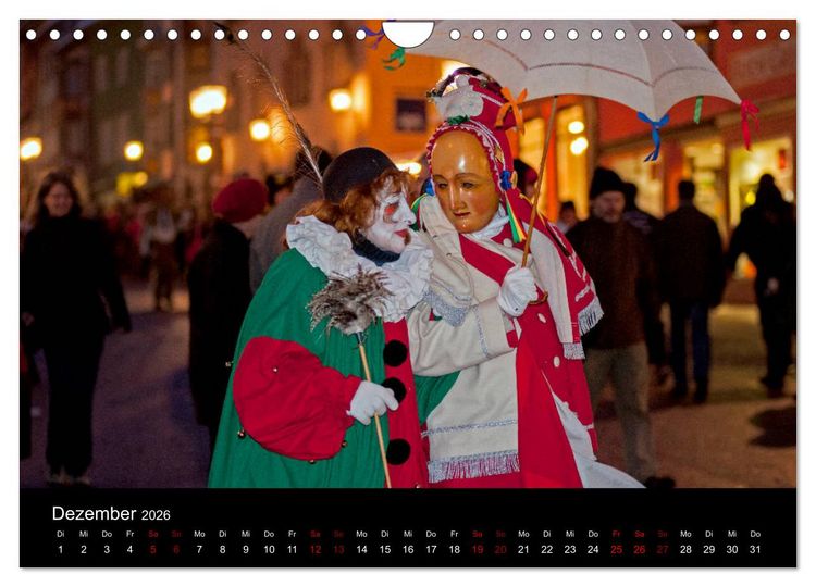 Produktbild: Die Rottweiler Fastnacht (Wandkalender 2026 DIN A4 quer), CALVENDO Monatskalender