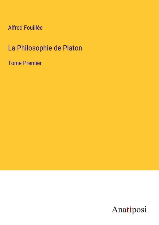 Produktbild: La Philosophie de Platon