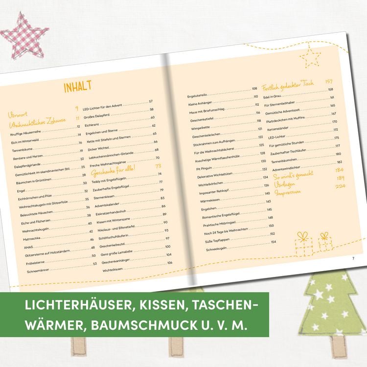 Produktbild: Die sch&ouml;nsten N&auml;hideen f&uuml;r die Weihnachtszeit