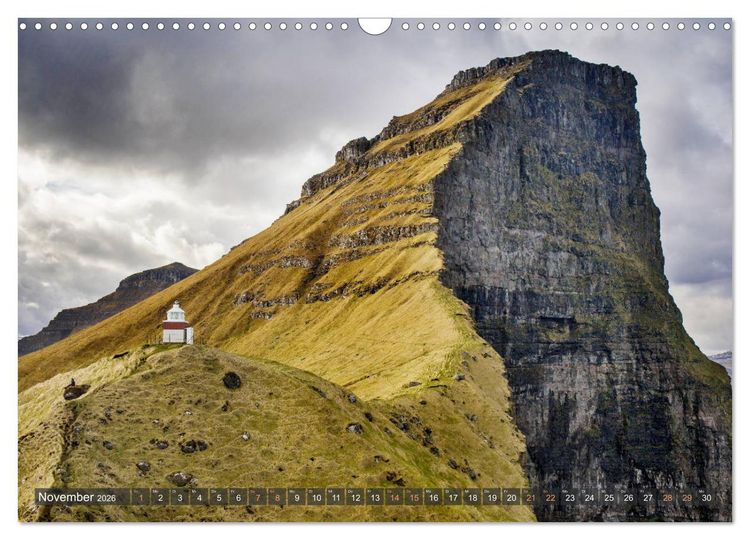 Produktbild: F&auml;r&ouml;er Inseln - Raue Landschaften im Atlantik (Wandkalender 2026 DIN A3 quer), CALVENDO Monatskalender