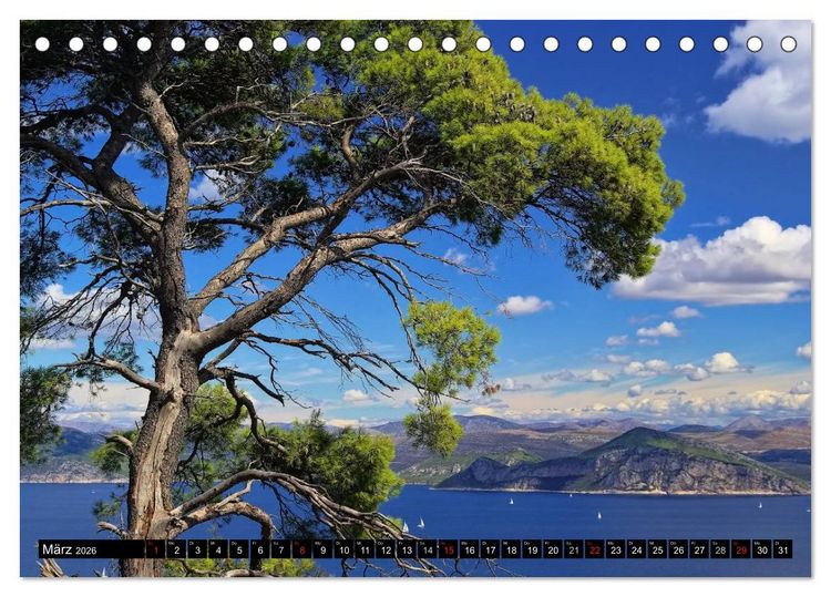 Produktbild: Kroatien (Tischkalender 2026 DIN A5 quer), CALVENDO Monatskalender