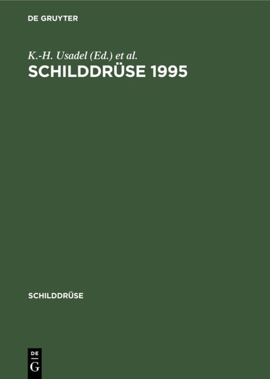 Bild vom Artikel Schilddrüse 1995 vom Autor K.-H. Usadel