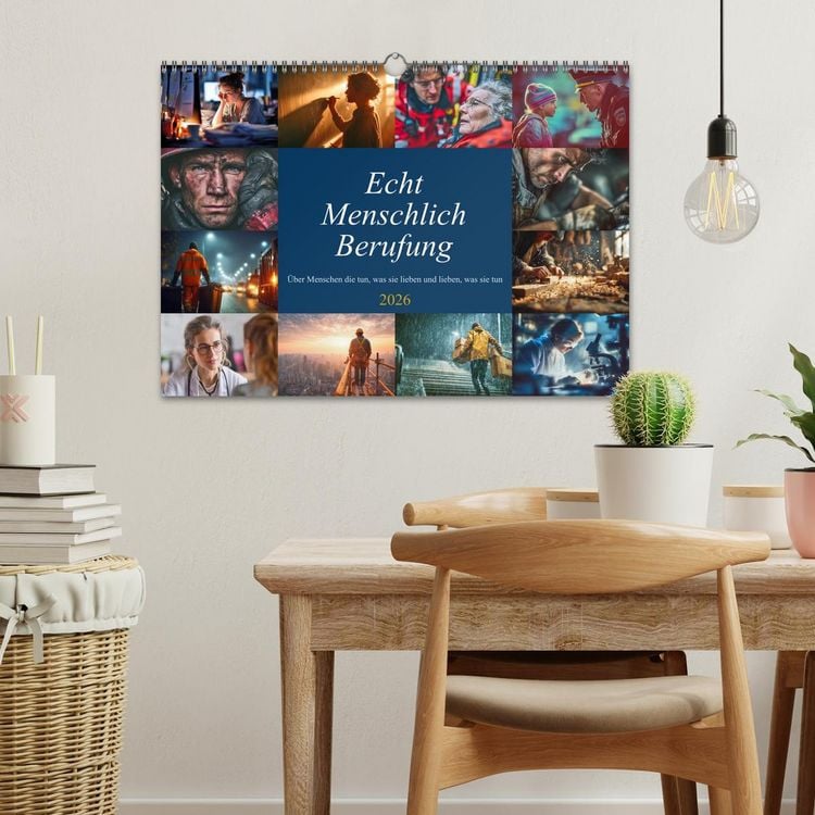 Produktbild: Echt Menschlich Berufung (Wandkalender 2026 DIN A3 quer), CALVENDO Monatskalender