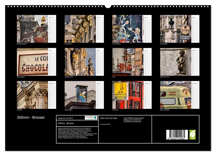 Produktbild: 300mm - Br&uuml;ssel (hochwertiger Premium Wandkalender 2026 DIN A2 quer), Kunstdruck in Hochglanz