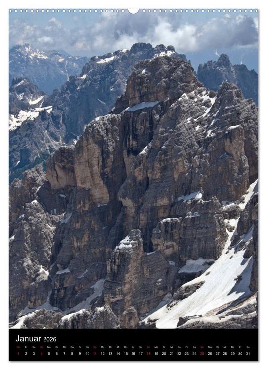 Produktbild: Dolomiten &ndash; Eine Gipfelparade (Wandkalender 2026 DIN A2 hoch), CALVENDO Monatskalender