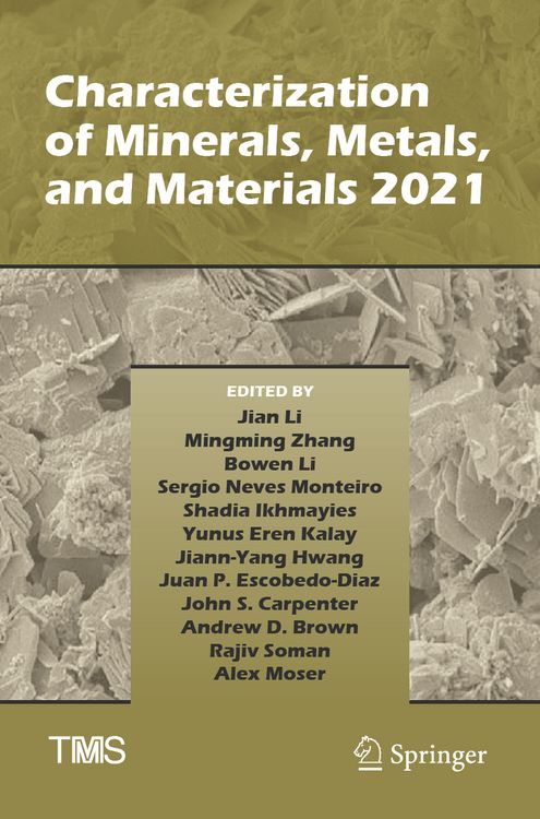 Produktbild: Characterization of Minerals, Metals, and Materials 2021