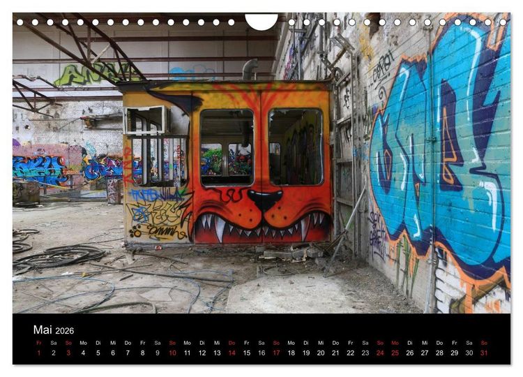 Produktbild: Grafittikunst (Wandkalender 2026 DIN A4 quer), CALVENDO Monatskalender