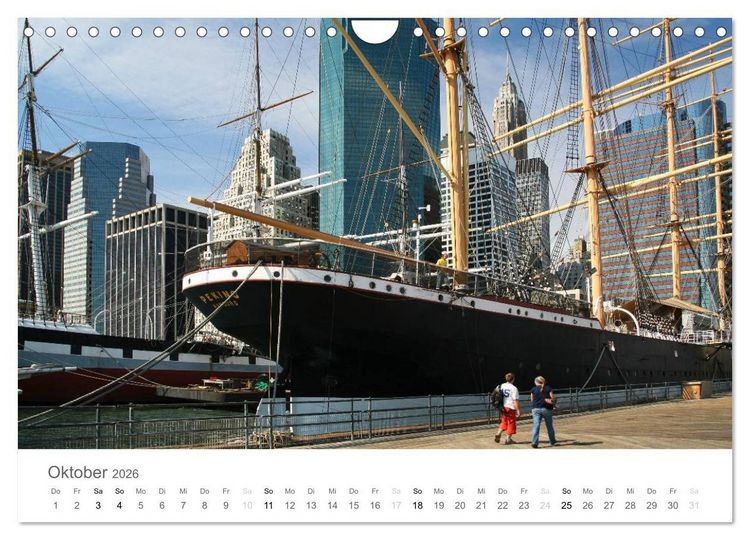 Produktbild: Faszination Schifffahrt - Meere und Hafenst&auml;dte (Wandkalender 2026 DIN A4 quer), CALVENDO Monatskalender