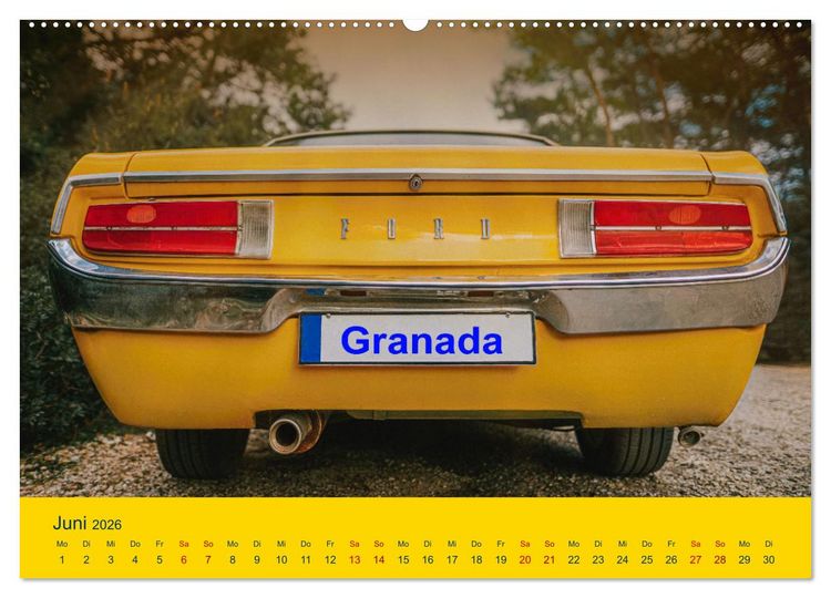 Produktbild: Automobile Tr&auml;ume der 70er (hochwertiger Premium Wandkalender 2026 DIN A2 quer), Kunstdruck in Hochglanz