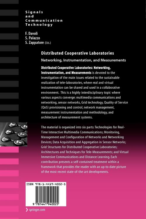 Produktbild: Distributed Cooperative Laboratories: Networking, Instrumentation, and Measurements