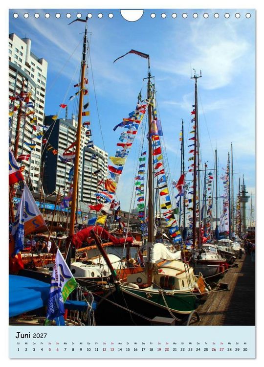 Produktbild: Sail - Impressionen aus Bremerhaven (Wandkalender 2027 DIN A4 hoch), CALVENDO Monatskalender