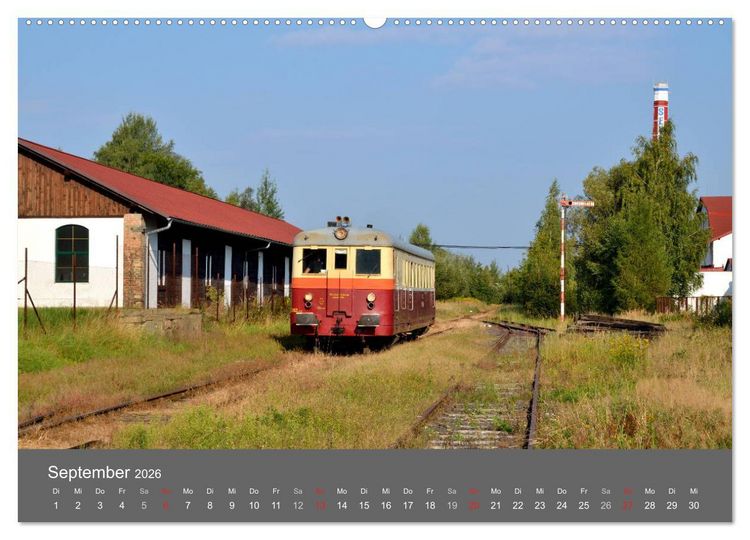 Produktbild: Eisenbahn Kalender 2026 - Oberlausitz und Nachbarl&auml;nder (Wandkalender 2026 DIN A2 quer), CALVENDO Monatskalender