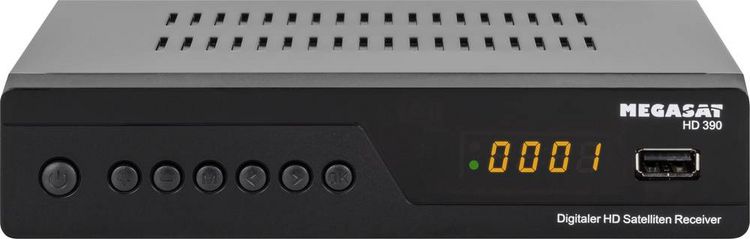 Produktbild: MegaSat HD 390 DVB-S2 Receiver Front-USB Anzahl Tuner: 1