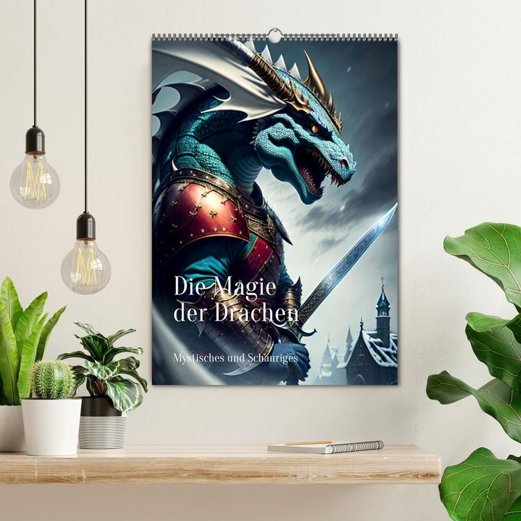 Produktbild: Die Magie der Drachen - Mystisches und Schauriges (Wandkalender 2027 DIN A2 hoch), CALVENDO Monatskalender