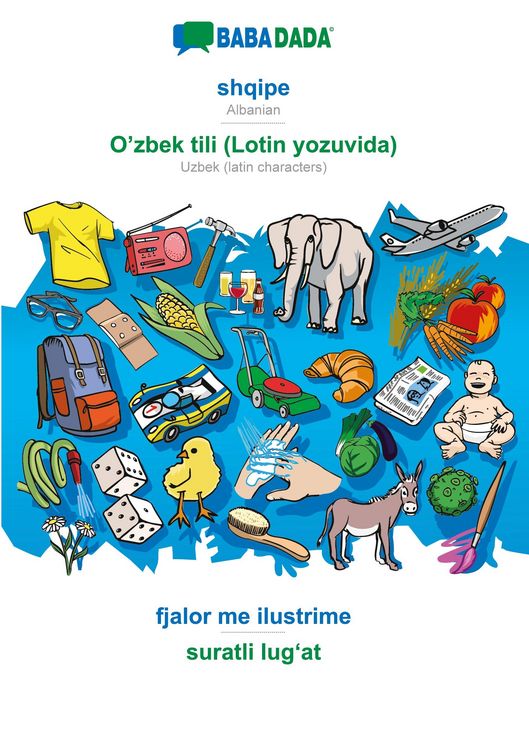 Produktbild: shqipe - O'zbek tili (Lotin yozuvida), fjalor me ilustrime, BW