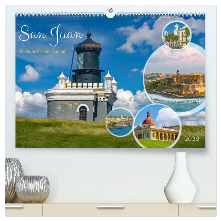 Produktbild: San Juan - Inselstadt in der Karibik (hochwertiger Premium Wandkalender 2026 DIN A2 quer), Kunstdruck in Hochglanz