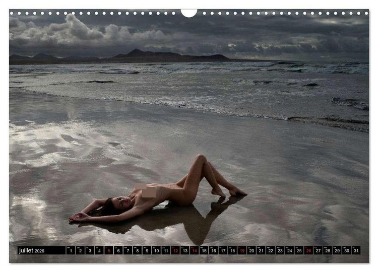 Produktbild: Ibiza et Lanzarote - Les paysages et le nu (Calendrier mural 2026 DIN A3 vertical), CALVENDO calendrier mensuel