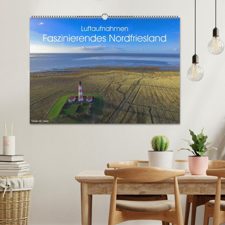 Produktbild: Luftaufnahmen - Faszinierendes Nordfriesland (Wandkalender 2026 DIN A2 quer), CALVENDO Monatskalender