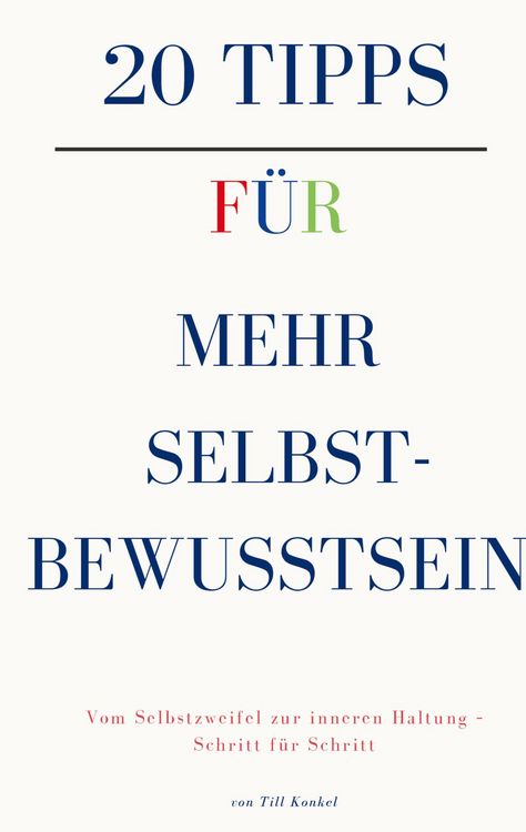 Produktbild: 20 Tipps f&uuml;r mehr Selbstbewusstsein