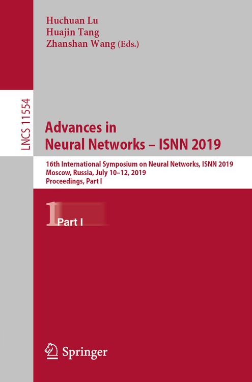 Produktbild: Advances in Neural Networks &ndash; ISNN 2019