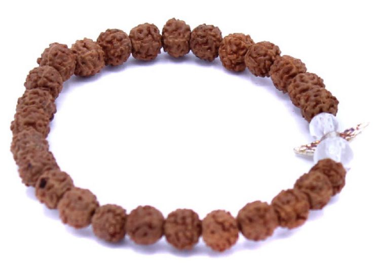 Produktbild: Rudraksha Schutzengel Edelsteinarmband Kinder in Geschenkbox