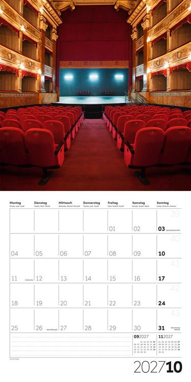 Produktbild: Die Farbe Rot Kalender 2027 - 30x30 - Art12