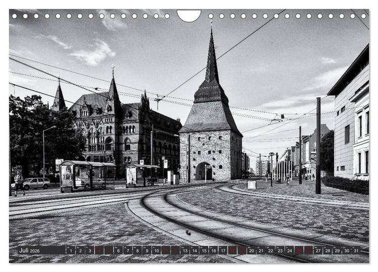 Produktbild: Ein Blick auf die Hansestadt Rostock (Wandkalender 2026 DIN A4 quer), CALVENDO Monatskalender