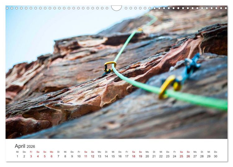 Produktbild: Klettern - Immer weiter hoch hinauf (Wandkalender 2026 DIN A3 quer), CALVENDO Monatskalender